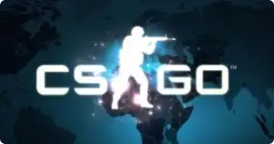 logo do counter strike global offensive em ação