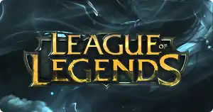 logotipo do league of legends em atmosfera de fantasia