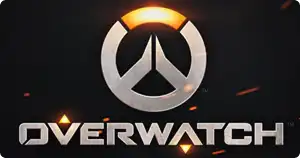 logo do overwatch em fundo escuro