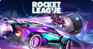 rocket league carro com bola na arena